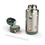 Insulated Straw Bottle | Tiny Trails Green | 340ml