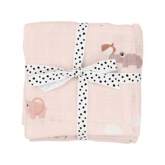 Playground Burp Cloths | Set of 2 | Powder Pink