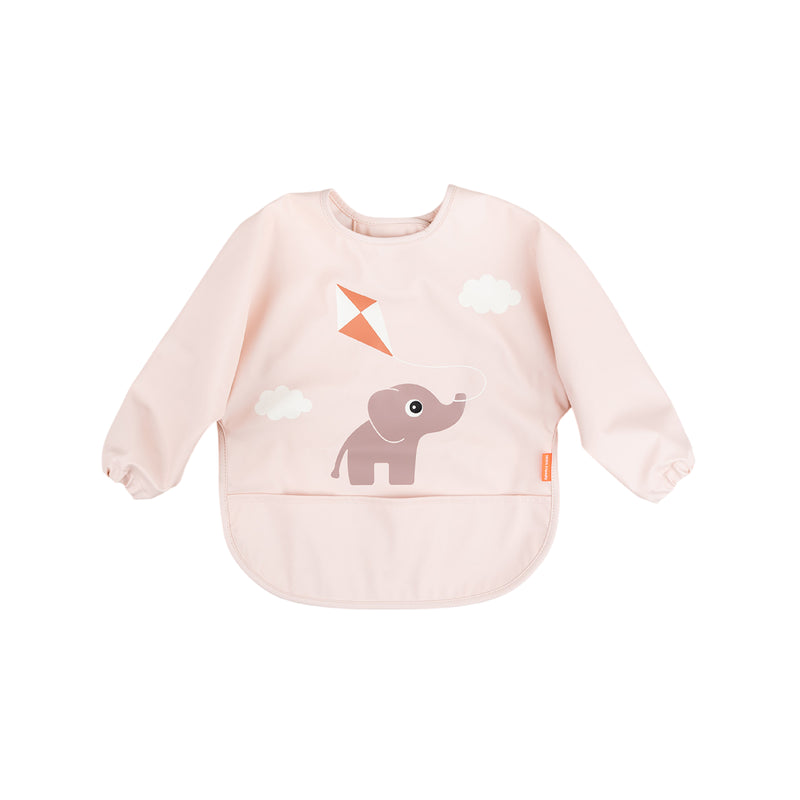 Playground Sleeved Pocket Bib | Powder Pink
