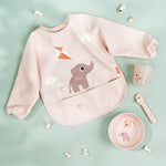 Playground Sleeved Pocket Bib | Powder Pink