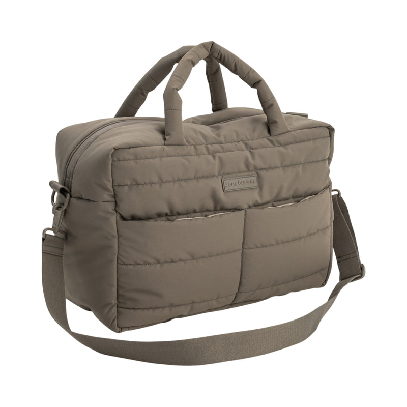 Quilted Changing Bag | Taupe