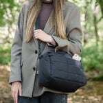 Quilted Stroller Bag | Black