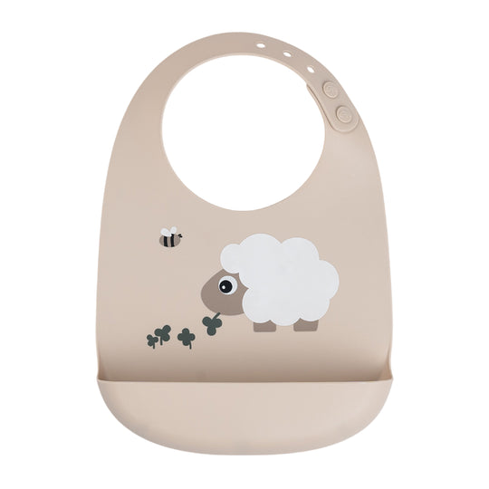 Sheepy Silicone Bib | Sand