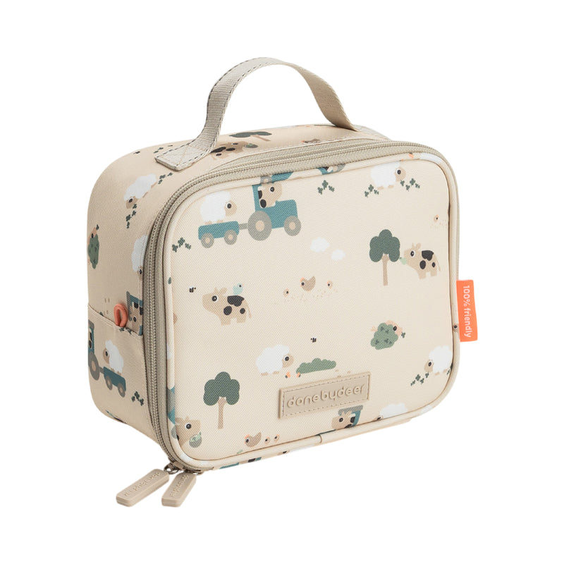 Tiny Insulated Lunch Bag | Tiny Farm Sand | 21cm