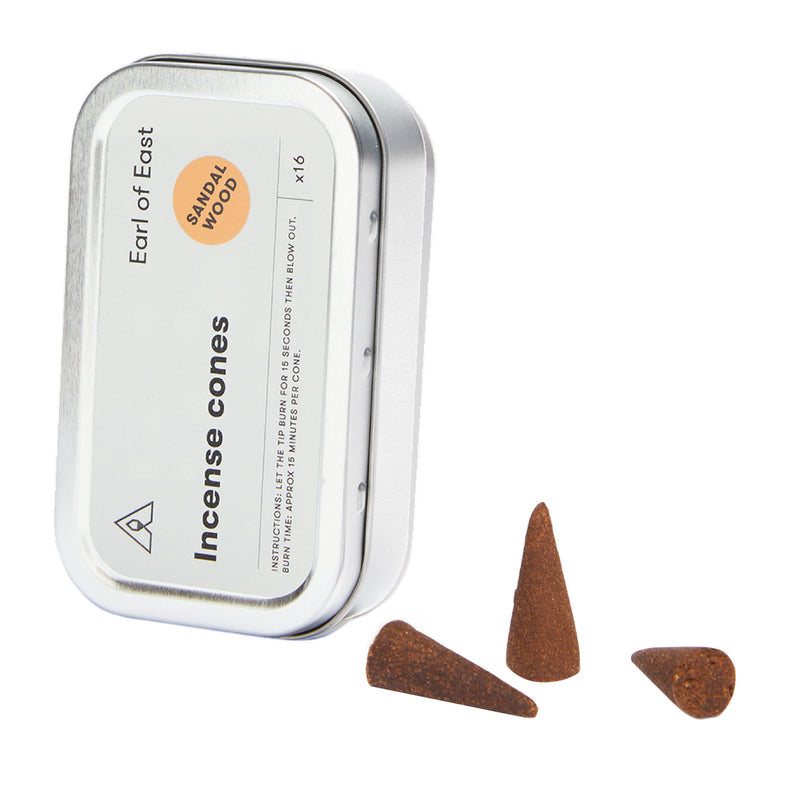 Sandalwood Incense Cones | Set of 16