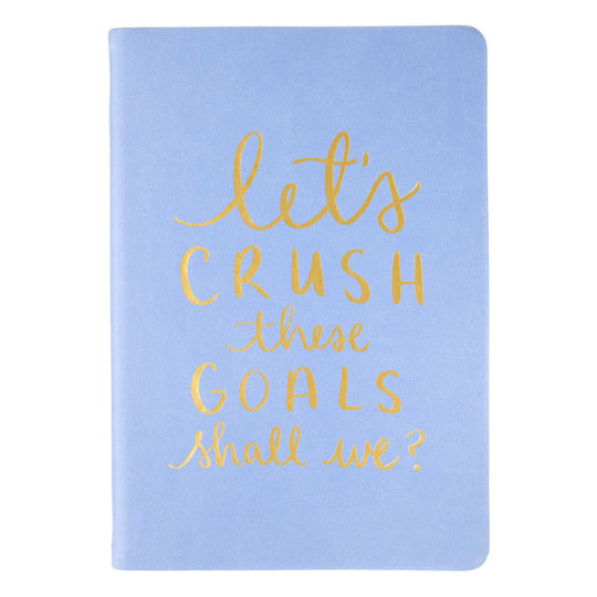 A5 Inspire Her Lined Journal | Let's Crush These Goals | Cornflower Blue
