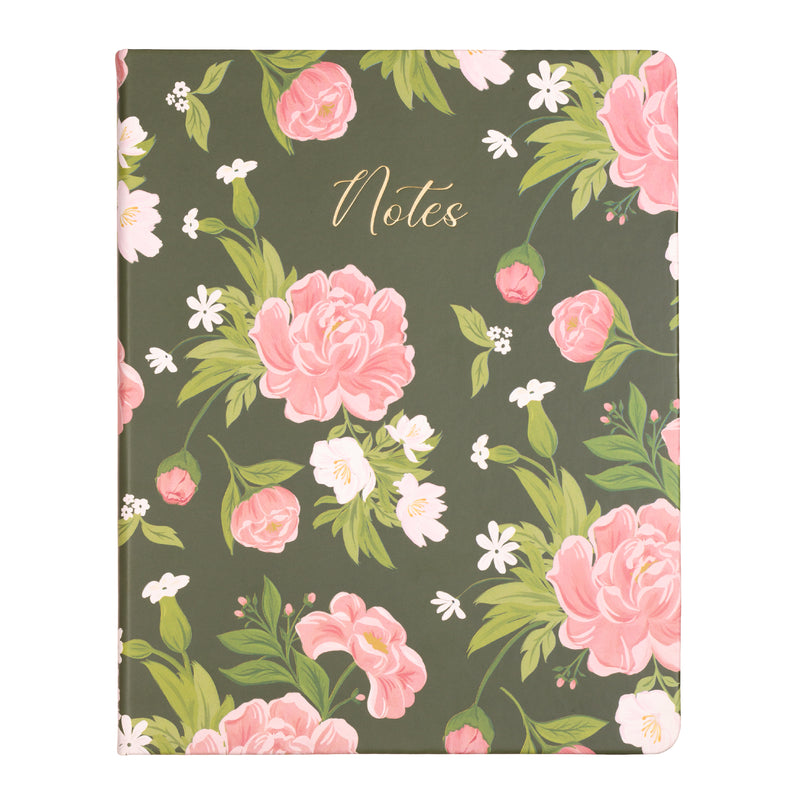 Desk Journal with Bookmark | Rose Garden | 8x10"