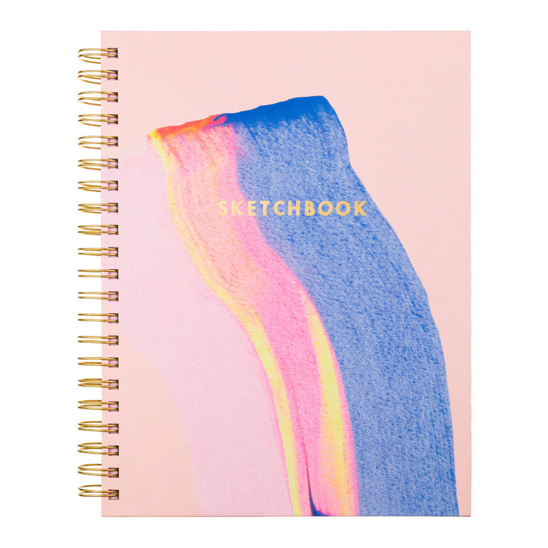 Hardcover Wirebound Sketchbook | Pink Paint | 8x11"