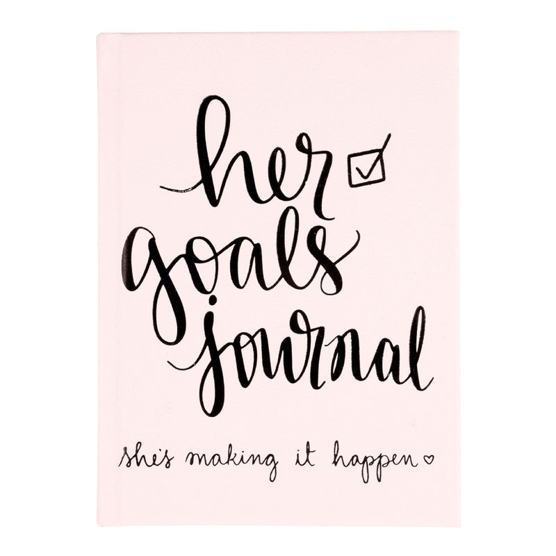 'Her Goals' Guided Hardcover Journal | Pastel Pink | 5x7"