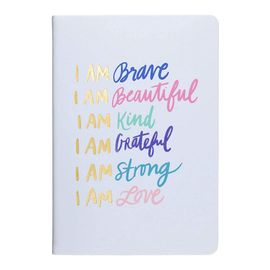 'I Am Brave' Lined Hardcover Desk Journal | 8x10"