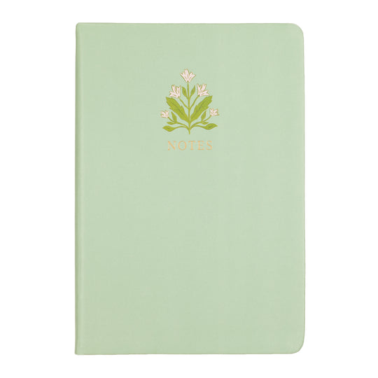 Lined Notes Journal | Floral | Sage Green | 6x8"