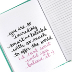 'She's Unstoppable' Guided Hardcover Journal | Teal | 5x7"