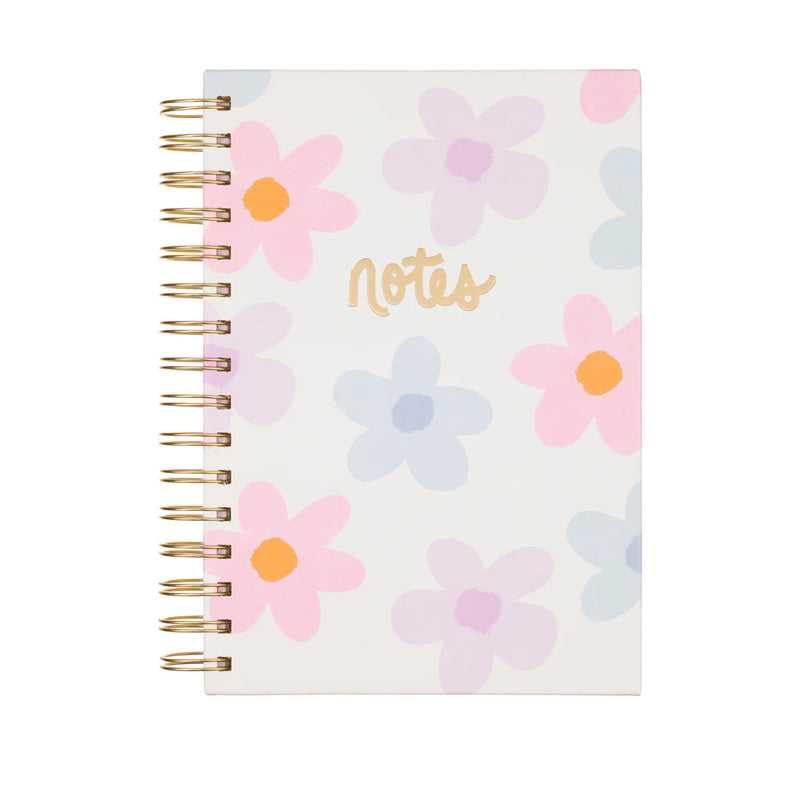 Vegan Leather Spiral Journal | Daisies | 6x8"