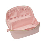 Metallic Lay Flat Cosmetic Bag | Blush