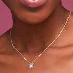 Pearl Butterfly Pendant Necklace | Silver Plated