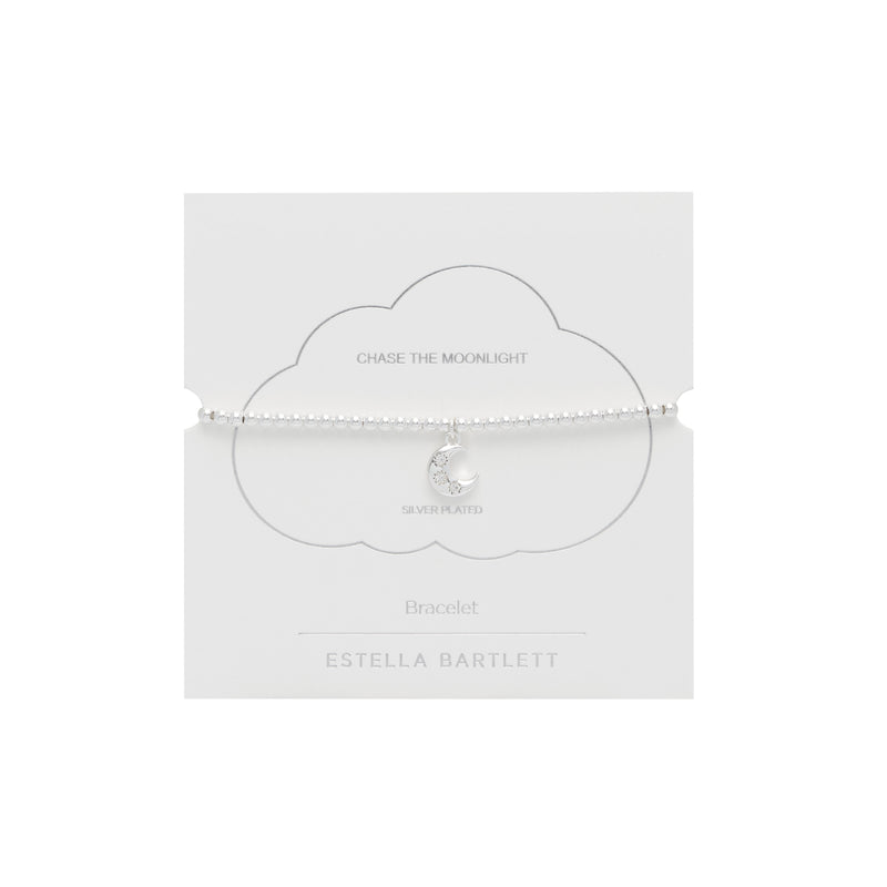 Sienna CZ Moon Bracelet | Silver Plated