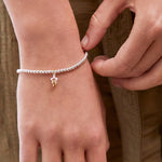 Sienna Interlinked Star Charm Birthday Bracelet | Gold & Silver Plated