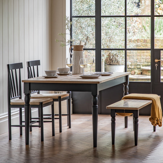Eton Farmhouse Extending Dining Table | Meteor