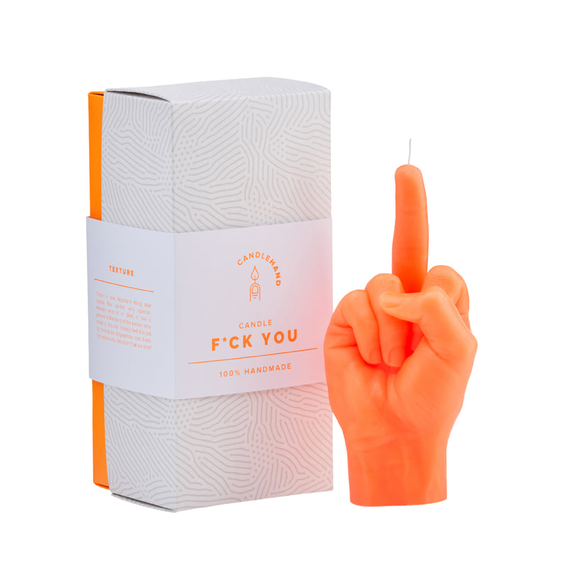 'F*ck You' Candle | Neon Orange