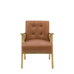 Blackhall Scandi Leather Armchair | Antique Brown