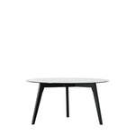 Blair Round Smoked Glass Coffee Table | Black Oak
