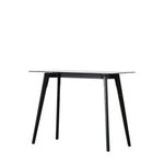 Blair Smoked Glass Console Table | Black Oak