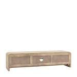 Colonna Fluted Media Unit | Mango Wood