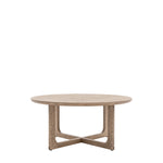 Craft Oak Round Coffee Table | Smoked