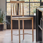 Eton Farmhouse Bar Stools | Natural | Set of 2