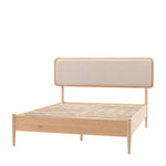 Hatfield Fabric Bed Frame | Natural Oak