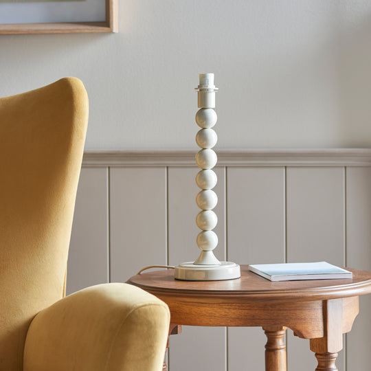 Higgledy Bobble Table Lamp Base | Almond White