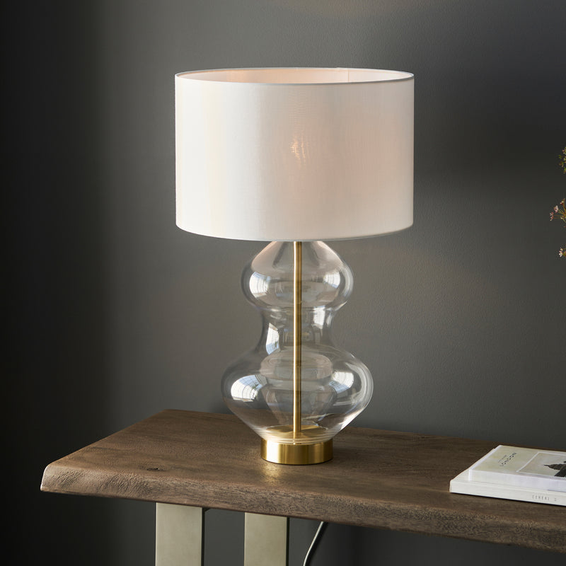 Kelda Hourglass Table Lamp | Natural
