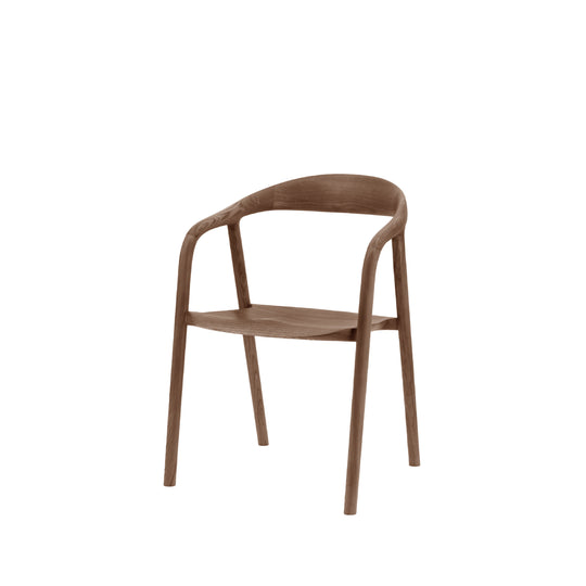 Madrid Mid-Century Scandi Dining Chairs | Walnut | Set of 2