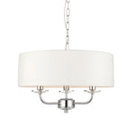 Nixon Pendant Light | Bright Nickel/Vintage White | Small