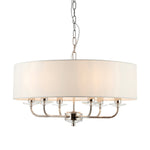 Nixon Pendant Light | Bright Nickel/Vintage White | Large