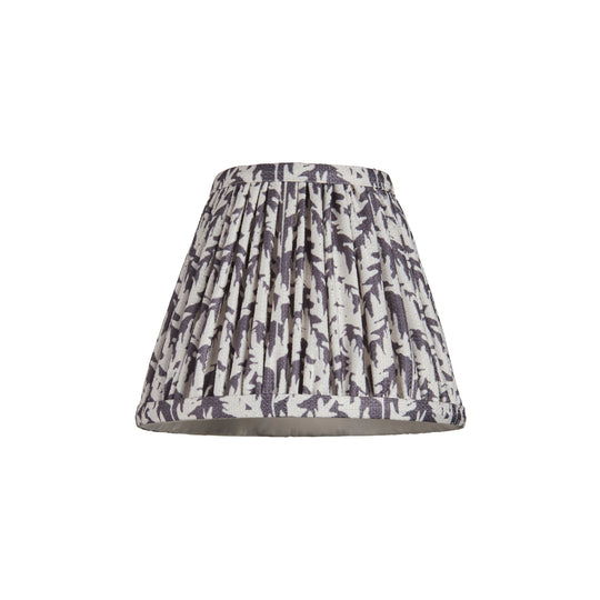 Pleated Fabric Leaf Shade | Pearl Grey