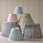 Pleated Fabric Leaf Shade | Shell Bay Blue