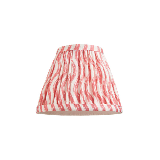 Pleated Fabric Ripple Shade | Coral Pink