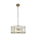Ridgeton 3 Bulb Pendant Light | Antique Brass