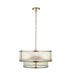 Ridgeton 5 Bulb Pendant Light Fitting | Antique Brass