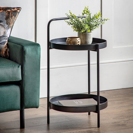 Sennen Handle Side Table | Black