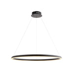 Staten Circle Pendant Light | Black/White