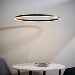 Staten Circle Pendant Light | Black/White