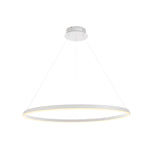 Staten Circle Pendant Light | Matt White