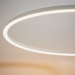 Staten Circle Pendant Light | Matt White