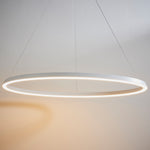 Staten Circle Pendant Light | Matt White