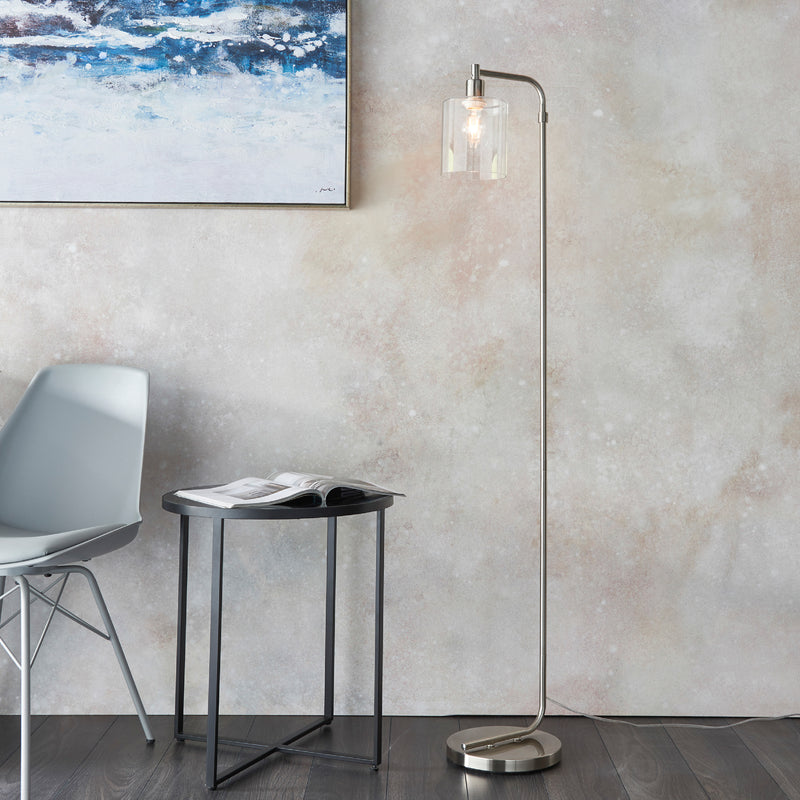 Toledo Floor Lamp | Brushed Nickel