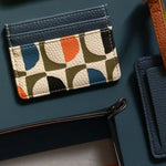 Men's Vegan Leather Card Holder | Geo Circles