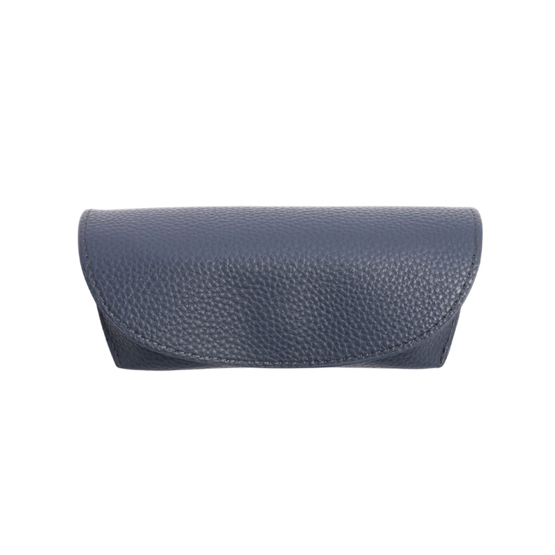 Men's Vegan Leather Flap Glasses Case | Navy