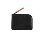 Men's Vegan Leather Corner Wallet | Black/Navy